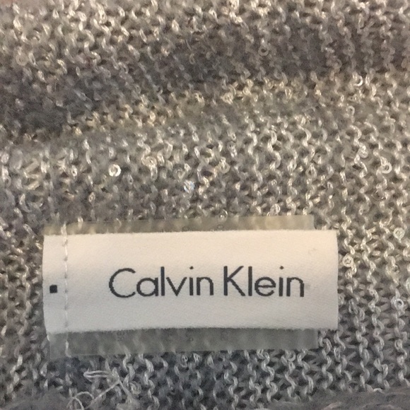 CALVIN KLEIN Buttery Soft Sweater-Knit Infinity Tiny Sequins & Metallic Threads - Picture 14 of 16